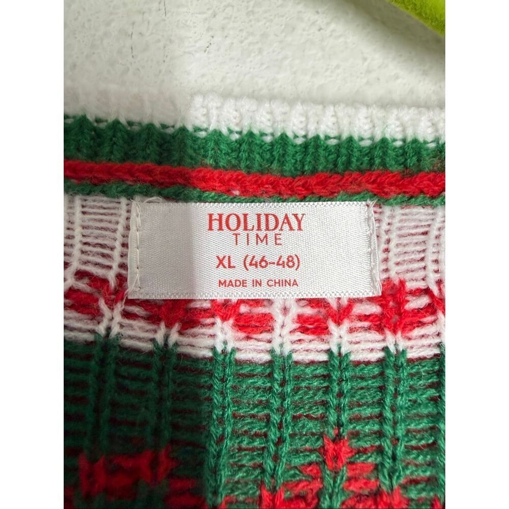 NWOT Holiday Time Men's Gnome Ugly Christmas Sweater Sz XL (44-46) - Picture 4 of 9
